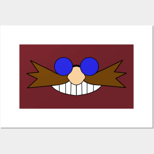 Dr. Eggman Face // Big Mustache Posters and Art